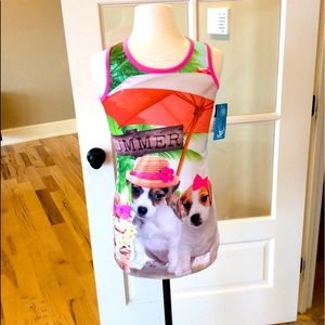 Puppies Sleep Shirt Night Gown Girls 4/5 XS New